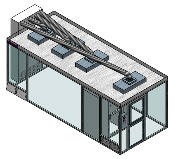 Modular clean room with constant temperature and humidity MCR-7HD-TH